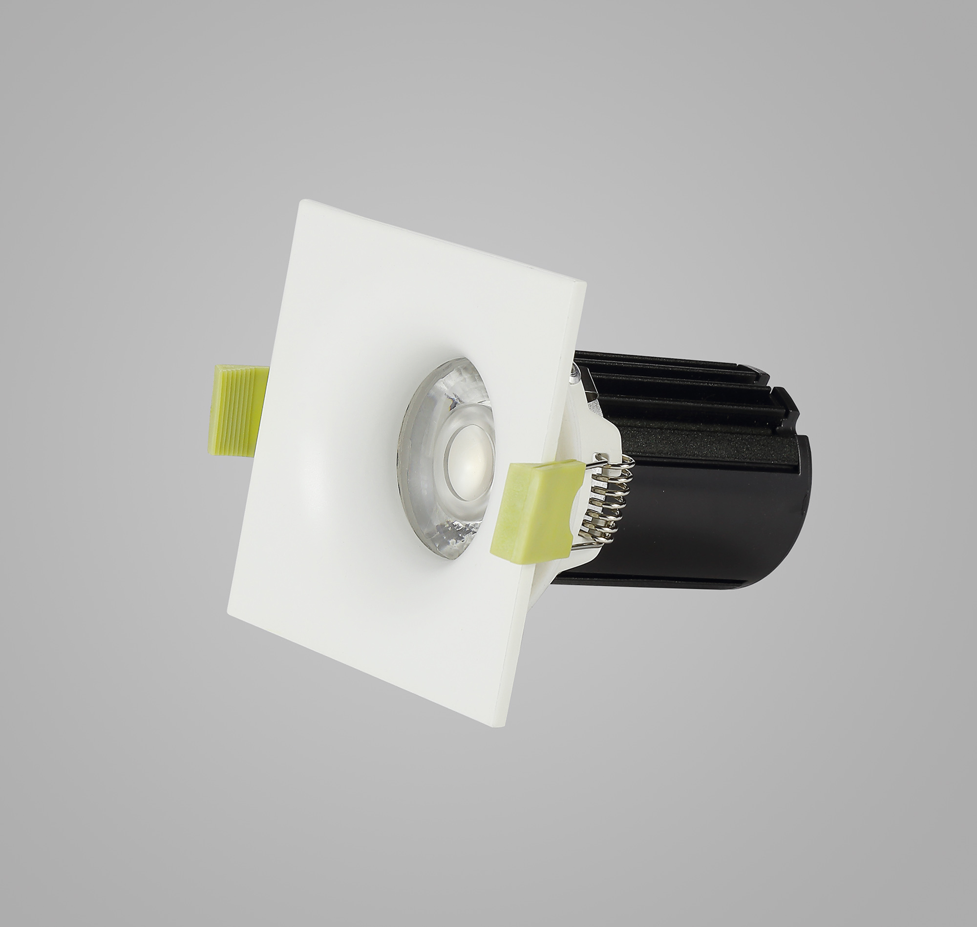 Bruve 10 Tridonic Powered 10W 4000K 820lm 12° CRI>90 LED Engine Matt White Fixed Square Recessed Downlight, Inner Glass cover, IP65 DM200823  Dlux Bruve SQ 10 IP65